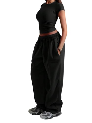 Pantalon ample jambes larges pour femme qui cherche un jogging d'hiver confortable - 5