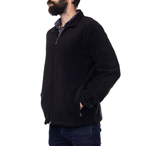 Alpine Swiss Trent Mens Full Zip Up Fleece Jacket2