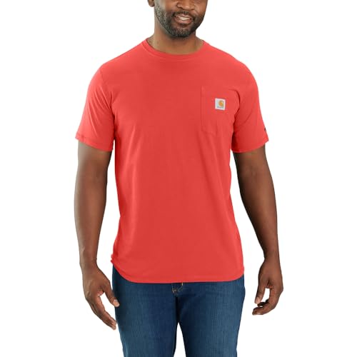 Image of Carhartt Men's Force Relaxed Fit Midweight Short-Sleeve Pocket T-Shirt