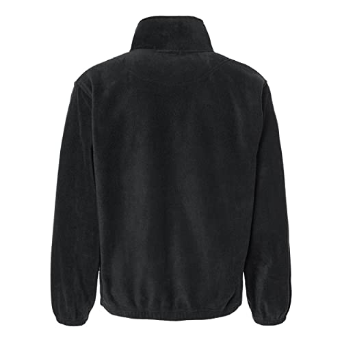Burnside Mens Polar Fleece Full-Zip Jacket, M, Black2