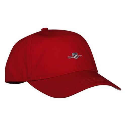 GANT Shield Cotton Twill Cap Gorra de béisbol, Rojo rubí, Talla única Unisex Adulto