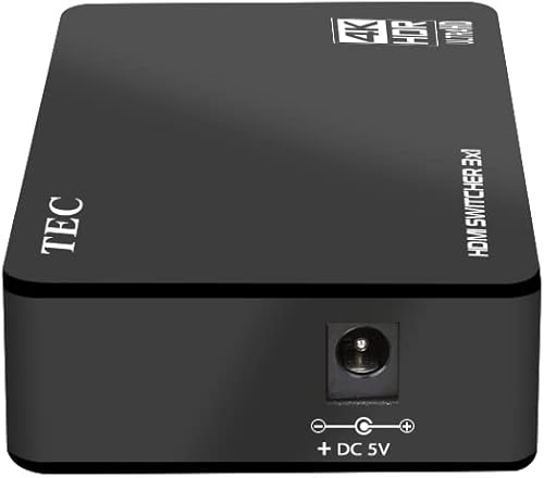 Miniatura 9 de TEC Interruptor HDMI 4K 3x1 Conmutador HDMI 3 en 1 Salida Selector de interruptor HDMI 3 puertos con control remoto IR HDMI HDCP 2.2 Soporte 4K 30Hz