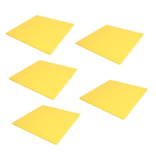 Panel de fieltro amarillo para Ktv y salas de baile, 5 piezas para absorción de sonido miniatura 1