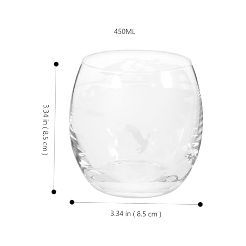 Juego de 2 vasos transparentes decorativos miniatura 2