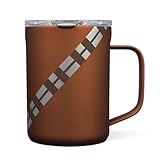 Corkcicle Coffee Mug - Triple-Insulated Stainless Steel Cup with Handle, 16 oz, Star Wars - Chewbacca