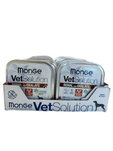 MONGE CANINE VETSOLUTION UMIDO CANE RENAL/OXALATE 24 VASCHETTE DA 150GR