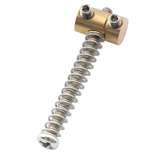 Musiclily Pro 10.8mm Small Barrel Brass Telecaster Saddles for Fender Squier Tele Style Electric Guitar Original Color (Set of 6) - Image 4