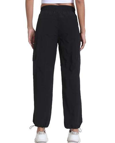 Image of Women's Joggers with Pockets, Hiking Cargo Water Resistant Lightweight Pants for Women Workout Athletic Travel Camping