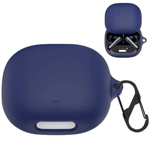 For Anker Soundcore Liberty 4 Pro �p �P�[�X liberty 4 Pro �P�[�X �V���R�[�� �ی�J�o�[ �ϏՌ� �h�o �����h�~ �y�� �����[�d�\ �S�ʕی�J�o�[ �J���r�i�t (�u���[)