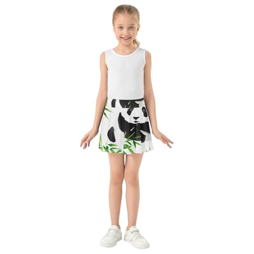 Girls Skorts Athletic Shorts Tennis Skirts for Kids Funny Butterfly Pandas Cute 3t3