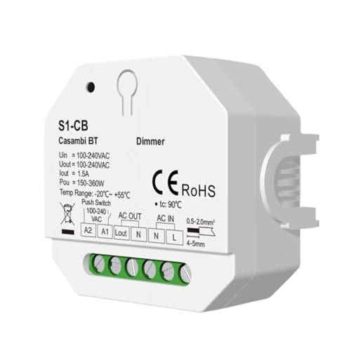 Variateur LED Triac S1-CB 2.4G pour ajuster la luminosité de vos lampes AC 110V 220V
