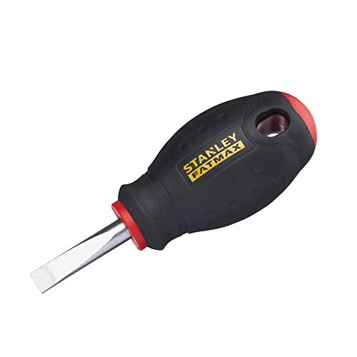 Stanley 0-65-404 Tournevis Parallèle 6,5 X 30 Mm - Gamme FatMax - Fabriqués En France - Lame En Acier - Sablage De L'Empreinte - Poignée Soft Grip - Liaison Quasi Incassable -Anticorrosion