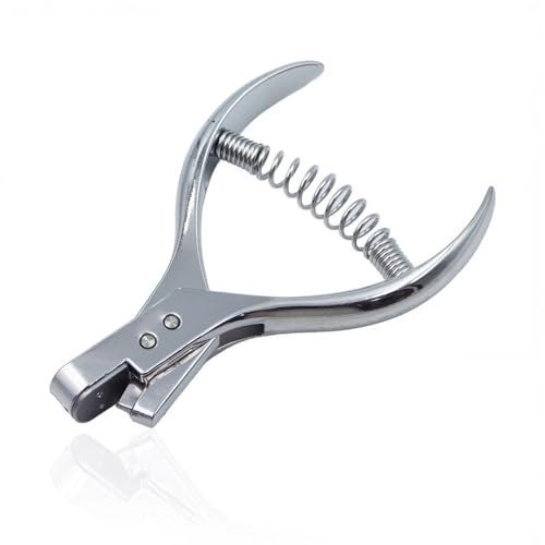 KKLM パターンノッチャー 型紙切り込みノッチャー 2mm×8mm 穴あけパンチ 切符切り 鉄道切符用パンチ 手芸道具 縫製ツール パターンメーキング用具 切り込みはさみ 改札鋏 レザークラフトツール ソーイング用品