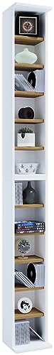 VCM Bois CD DVD Stand Rangement Étagère sur Pied Bibliothèque Déco Étagère Bigol Bois CD DVD Stand Rangement Étagère sur Pied Bibliothèque Déco...
