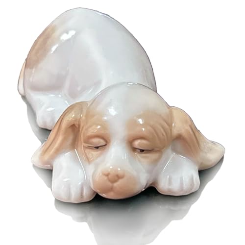 MTME Porzellanfiguren, schlafender Hund, Erinnerungsstücke, Skulptur, Heimdekoration (B)