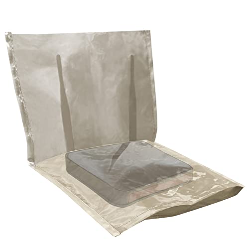 ZXCVB WLAN-Router-Abdeckung, EMF-Strahlenschutztasche, Abschirmung von EMF/WIFI/5G/RF, Schutz Ihrer Gesundheit und der Familie,29 * 37cm Cover