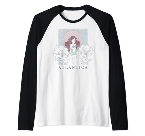 T-shirt Baseball Ariel La Petite Sirène - Look Décontracté Disney pour Sorties d'Été et Parcs