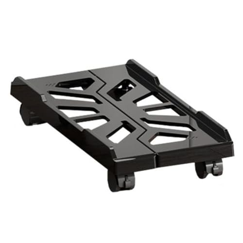 Asyduey Soporte de Torre para Computadora Soporte de CPU Móvil Ajustable Soporte para CPU Soporte de Torre para PC con Ruedas Giratorias Soporte Elevador Negro