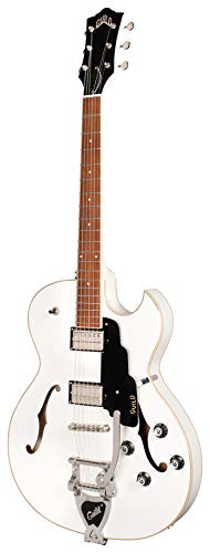 Guild Guitars Starfire I SC Semi-Hollow Body Electric Guitar, Snowcrest White, Florentine-Cut w/tremolo, Newark St. Collection