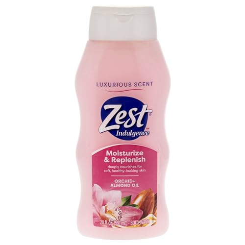 Zest Body Wash - Enriched with Almond Oil - Invigorating Scent - Hydrating Body Soap - Ideal for All Skin Types - Lush Orchid and Almond Oil - 20 oz -  I0145966