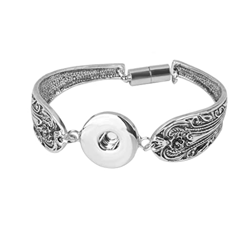 yotijar Bracelet Jonc Bricolage pour Bouton Pression Noosa Snap-It Charm Jewelry Cover