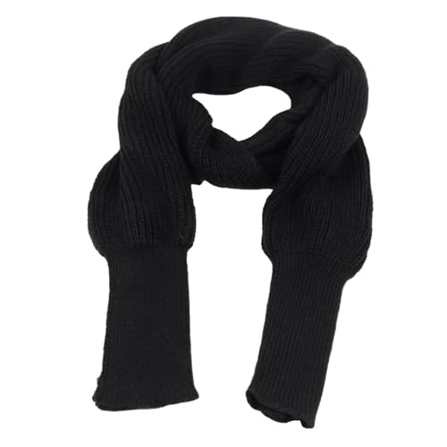 Winter Warm Knitted Wrap Scarf Shawl Cape With Sleeve for Women Fall Winter Fashion Sweater Shawl Causal Wraps Cape