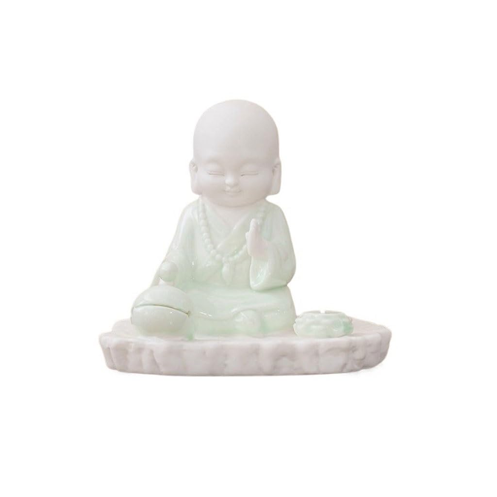 Incense Burner Household Celadon Small Monk Incense Holder Indoor Zen Tea Room Ornaments Waterfall Incense Burne