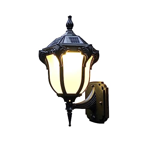 Applique murale solaire extérieur avec télécommande lampe étanche pour porche et garage