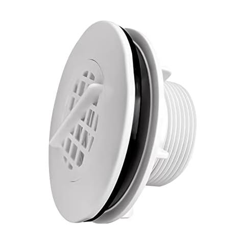 Amptyhub Threaded Inlet Strainer Kit Incl. Rubber Washer and Strainer Nut | Fits Intex Filter Pumps w/ 1-1/2" Hoses (1) Cover