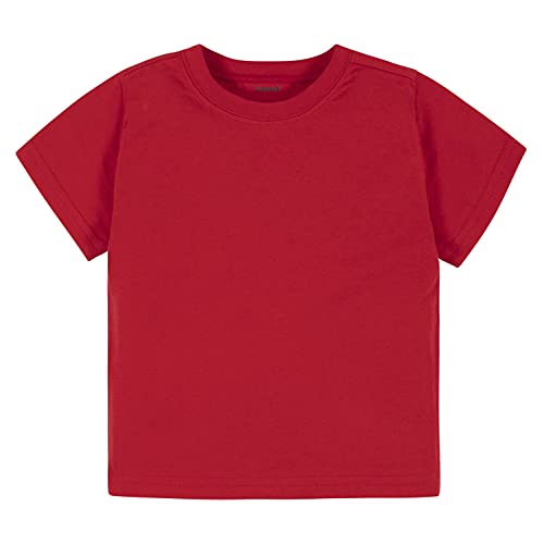 Image of Gerber Baby & Toddler 5-Pack Solid Short Sleeve T-Shirts Jersey 160 GSM