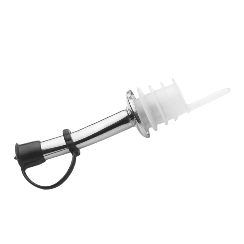 Stainless Steel Oil Pourer, Liquor Bottle Pourer, Wine Pourer Dispenser with Cover, Wine Cork with Cap