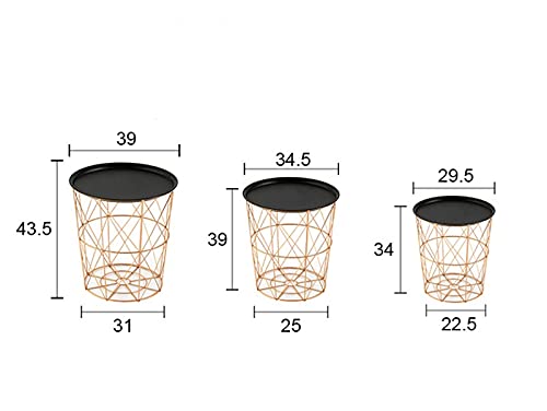 Table de chevet en métal LiChA stable et compacte pour petits espaces - 4