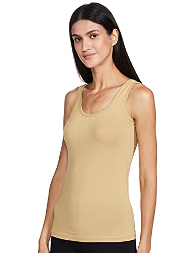Image of Longies Women's Sleeveless Camisole (LWSLTPO2V001 L.Brown & Lime green14 XL)