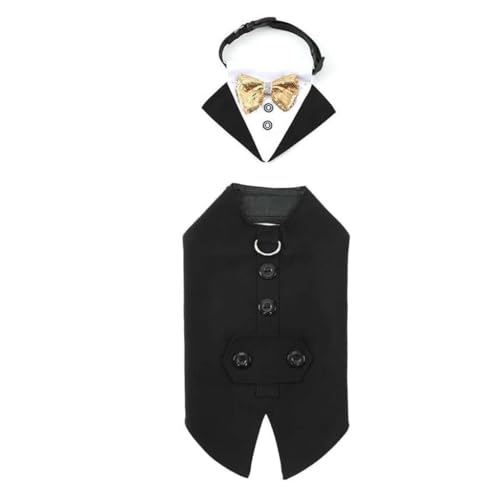 Pet Dog Clothes Set Fashion Party Show Dress Sophisticated Large Dog Tuxedo