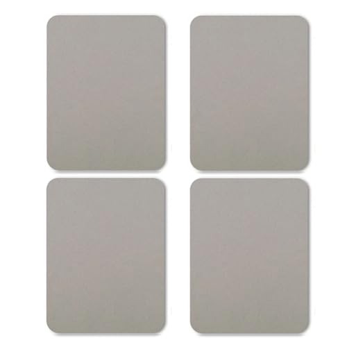 Paquete de 4 parches de reparación de tela de nailon, kit de reparación de tela de sarga autoadhesivo, cinta de reparación de lino impermeable para sofás, muebles, ropa, bolsas (gris)