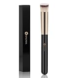 KINGMAS Concealer Brush, Flat Top Kabuki Brush Under Eye Nose Contour Makeup Brush for Concealing Blending Setting Buffing with Powder Liquid Cream Cosmetic Foundation brush