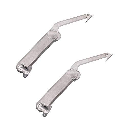 2個のNUZAMAS蓋サポートヒンジのセット、最大40kgのな折りたたみ蓋ステーヒンジ、キッチンキャビネット食器棚ドア用緩衝器ダンパー、おもちゃ、ツールボックス蓋リフトアップステー