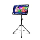 INANDON 2025 New Tablet Jukebox Touch Screen + Stereo Stand (Detachable) Karaoke Equipment Portable Outdoor & Indoor Connectivity Bluetooth Audio Sing Along Anytime (Black 3TB)