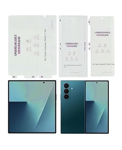 Image of BATCHONE Premium Acrylic Screen Protector /Guard Compatible for Samsung Galaxy Z Fold 7 5G (Transparent) with Soft Flexible Clear Membrane 360 Protection, Pack of 1