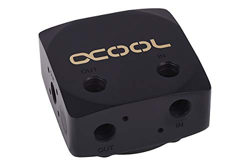 Alphacool Eisdecke D5 brass top - deep black