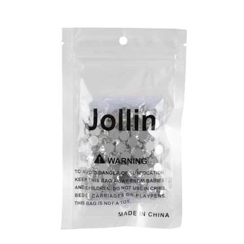 Image of Jollin Crystal Flatback Rhinestones Gems for Crafts 7.2mm SS34, Crystal | Glue Fix, 288pcs Glass Rhinestones for Bedazzling, Clothes, Tumblers, Nail Art, Shoes, Bags, Caps & Accessories Decoration