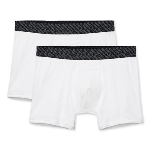 Tommy John Men’s Trunk 4” Underwear - Cotton Basics Boxers with Supportive Contour Pouch -Naturally Breathable Stretch Fabric