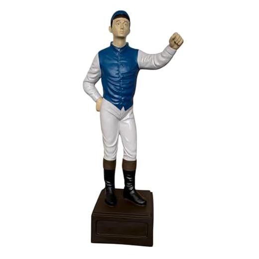 Classic Blue Garden Lawn Jockey Statue