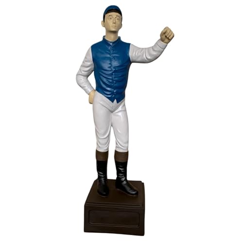 Classic Lawn Jockeys Blue Garden Statue Lawn-Jockey, 36' Height