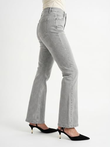 Image of Urbano Fashion Women's Mid Rise Bootcut Washed Jeans Stretchable
