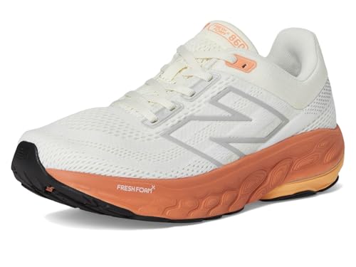 New Balance Women's Fresh Foam X 860 V14 Running Shoe, Nb 103 White/Angora/Peach Nectar, 7.5 M