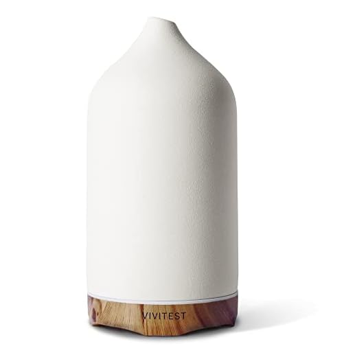 VIVITEST Aromatherapy Diffuser,250ML Ceramic Ultrasonic Essential Oil Diffuser for Aromatherapy (250ML)