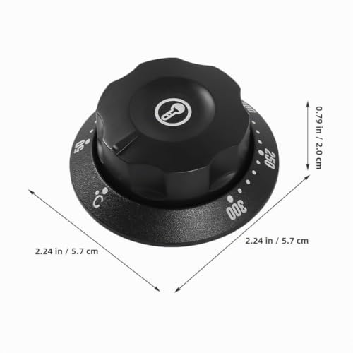 PRETYZOOM Lot De 2 Boutons De Thermostat Pour Friteuse Et Four Bouton Universel De Réglage De Température Couvercle De Remplacement Pour Cuisinière Et Chauffe-Eau 2.24X2.24X0.79 Pouces – vue 2