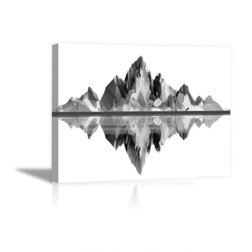 Cuadros abstractos blanco y negro para decorar un salón moderno con estética bohemia