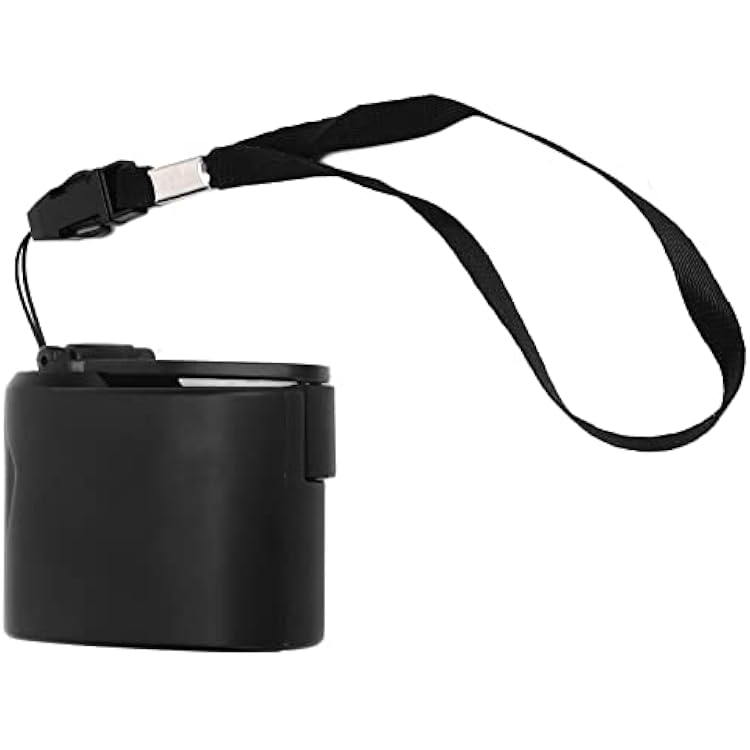Cryfokt Mini Manual Hand Crank Generator Phone Charger, 5V Output Portable Emergency Hand Power with LED Light, USB Charging Emergency Dynamotor for Outdoor, Hiking, Camping, Outage(Black)